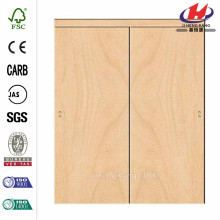 60 polegadas x 96 pol. Smooth Flush Solid Maple MDF Core mancha manchada porta deslizante com ajuste de correspondência